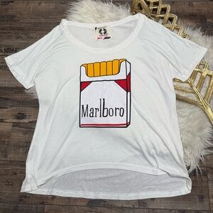 Fifty Five Marlboro Graphic White T-Shirt